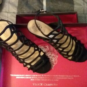 Vince Camuto Womens Heels Ankle Strap Size 9M